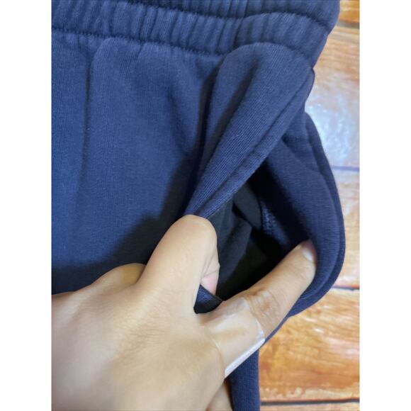 TNA Aritzia COZYAF Fleece Sweatpants - Size XXS Navy Blue - Picture 4 of 8